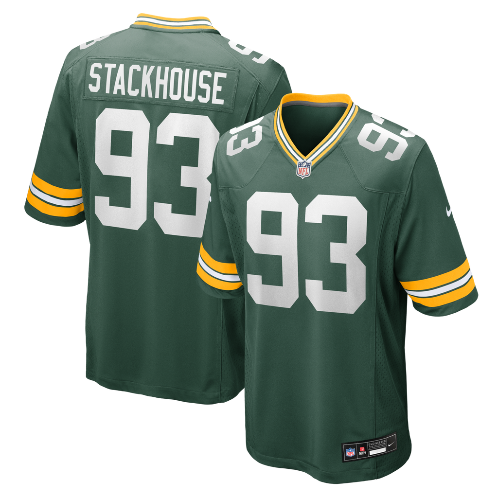 Green Bay Packers Nazir Stackhouse Green Team Game Football Jersey