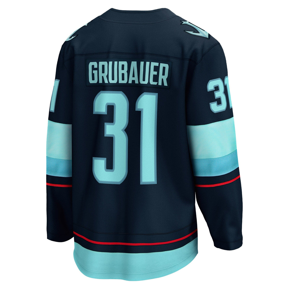 Seattle Kraken Philipp Grubauer Navy Home Breakaway Player Hockey Jersey
