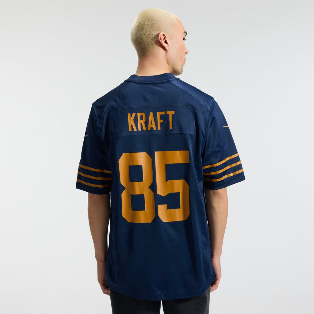 Green Bay Packers Tucker Kraft Navy Alternate Game Football Jersey