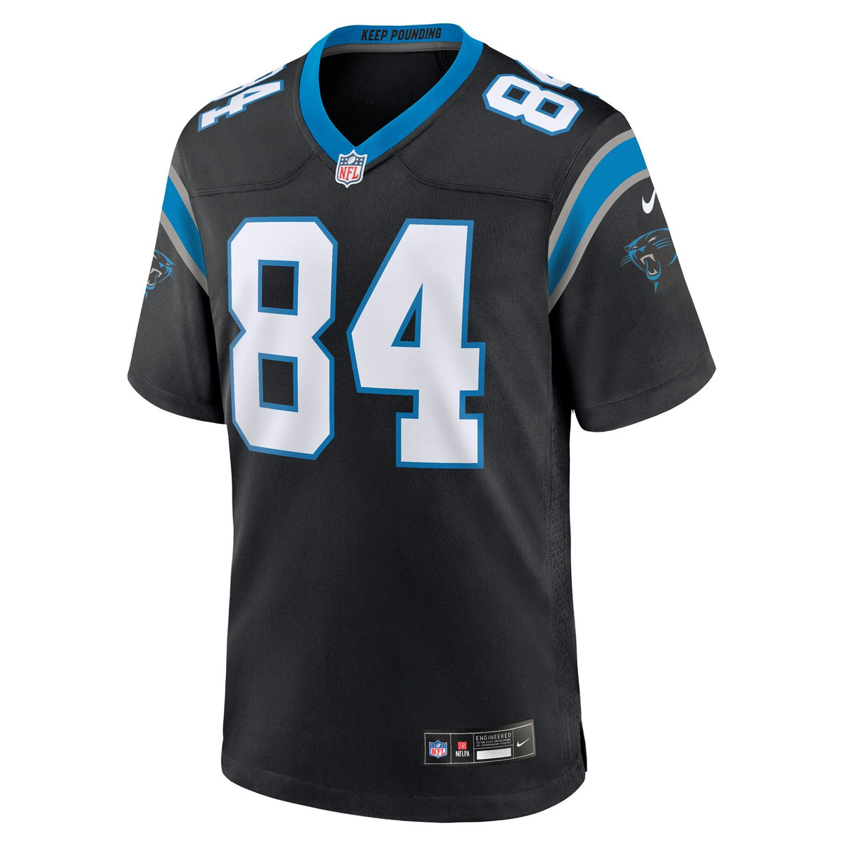 Carolina Panthers Mitchell Evans Black Team Game Football Jersey
