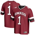 #1 UMass Minutemen Lightweight Collegiate Football Fashion Jersey - Maroon