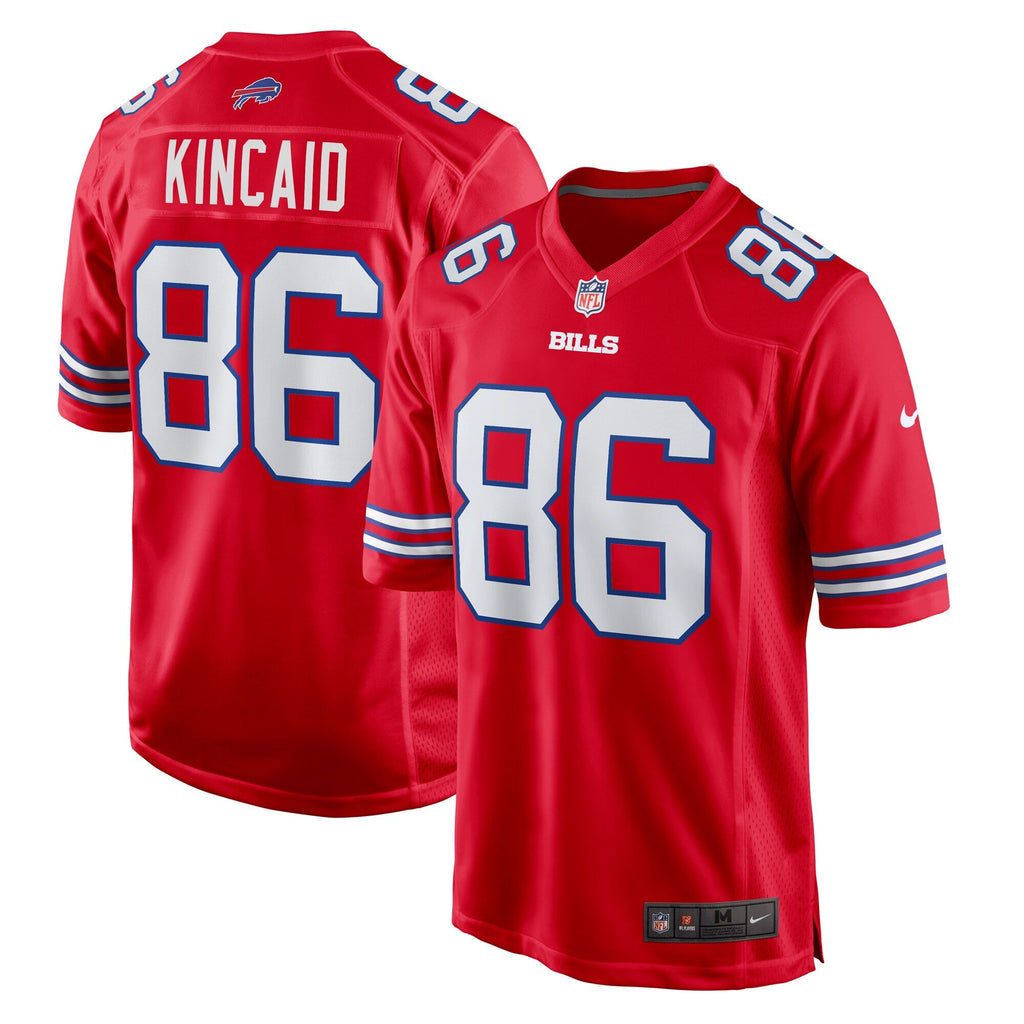 Buffalo Bills Dalton Kincaid Red Alternate Game Football Jersey
