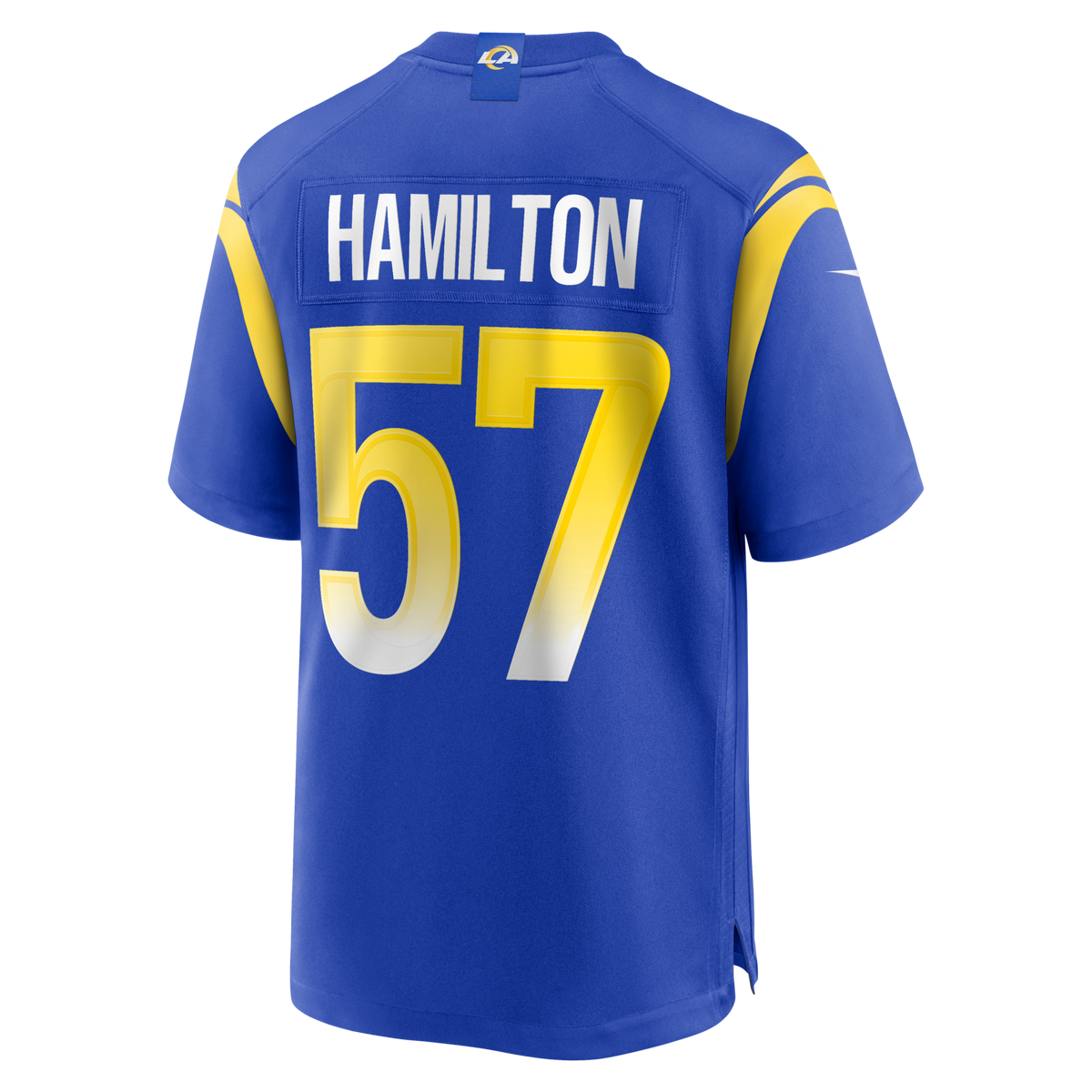 Los Angeles Rams Ty Hamilton Royal Team Game Football Jersey