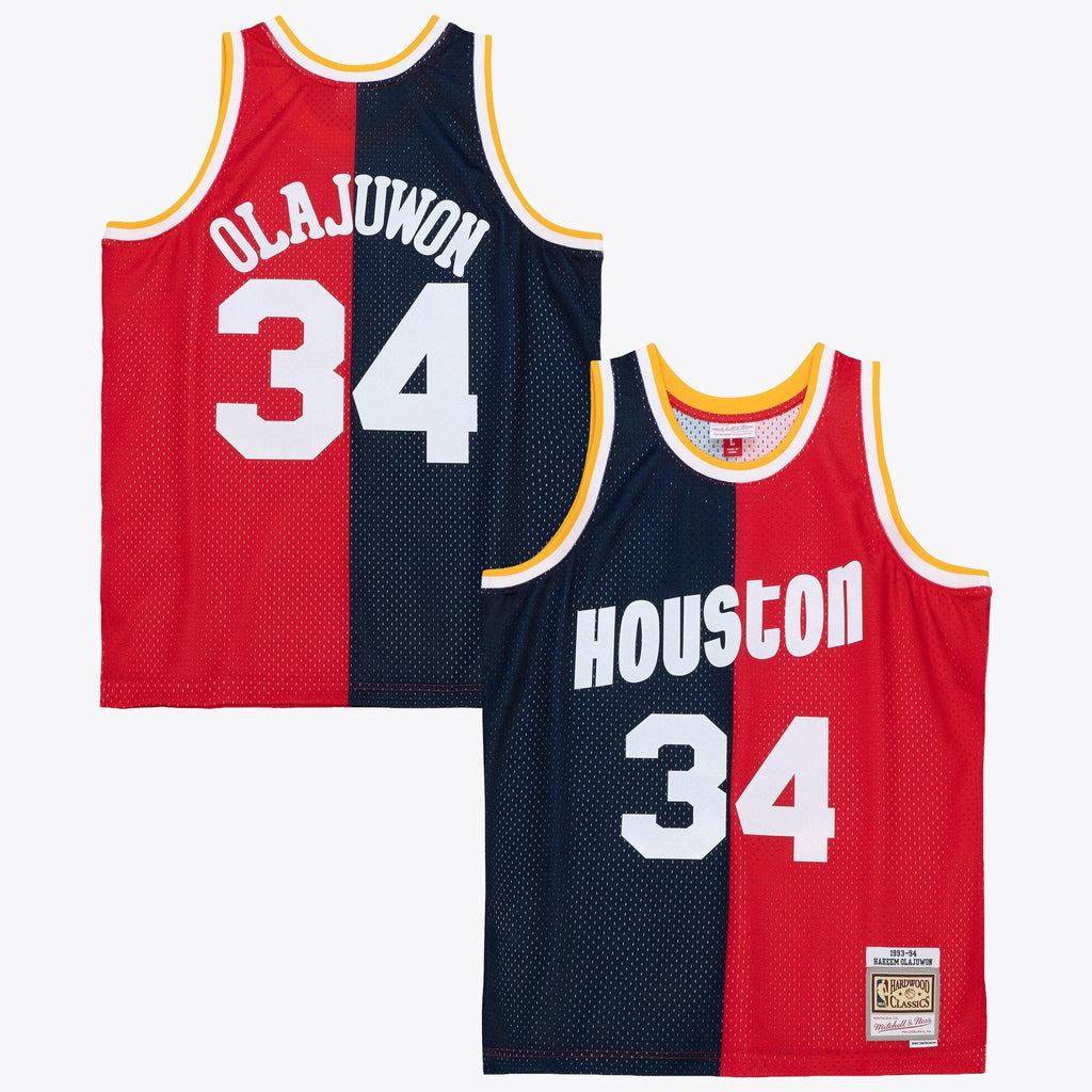Houston Rockets Hakeem Olajuwon 1993 Split Swingman Jersey