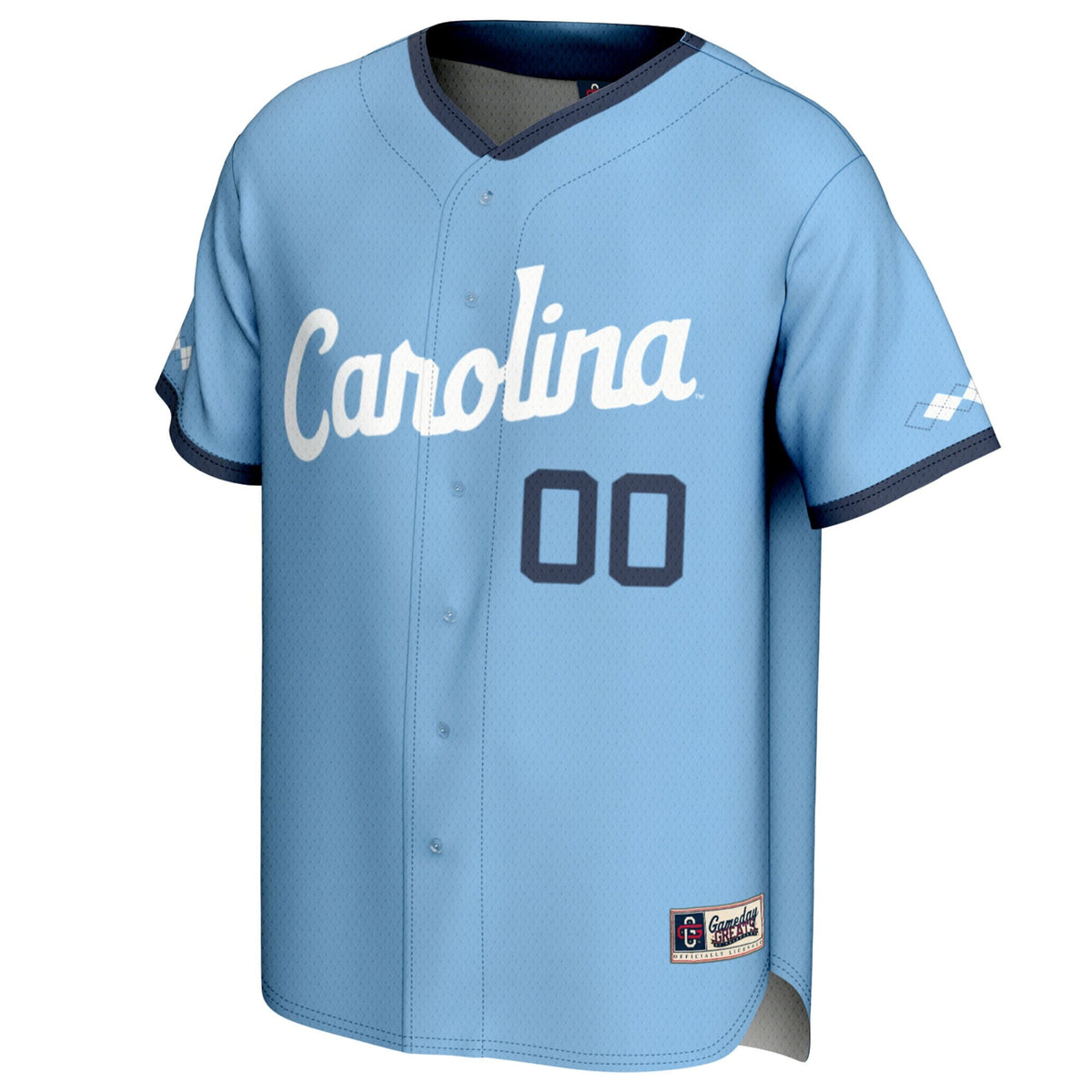 North Carolina Tar Heels Carolina Blue NIL Pick-A-Player Lightweight Baseball Jersey - Light Blue
