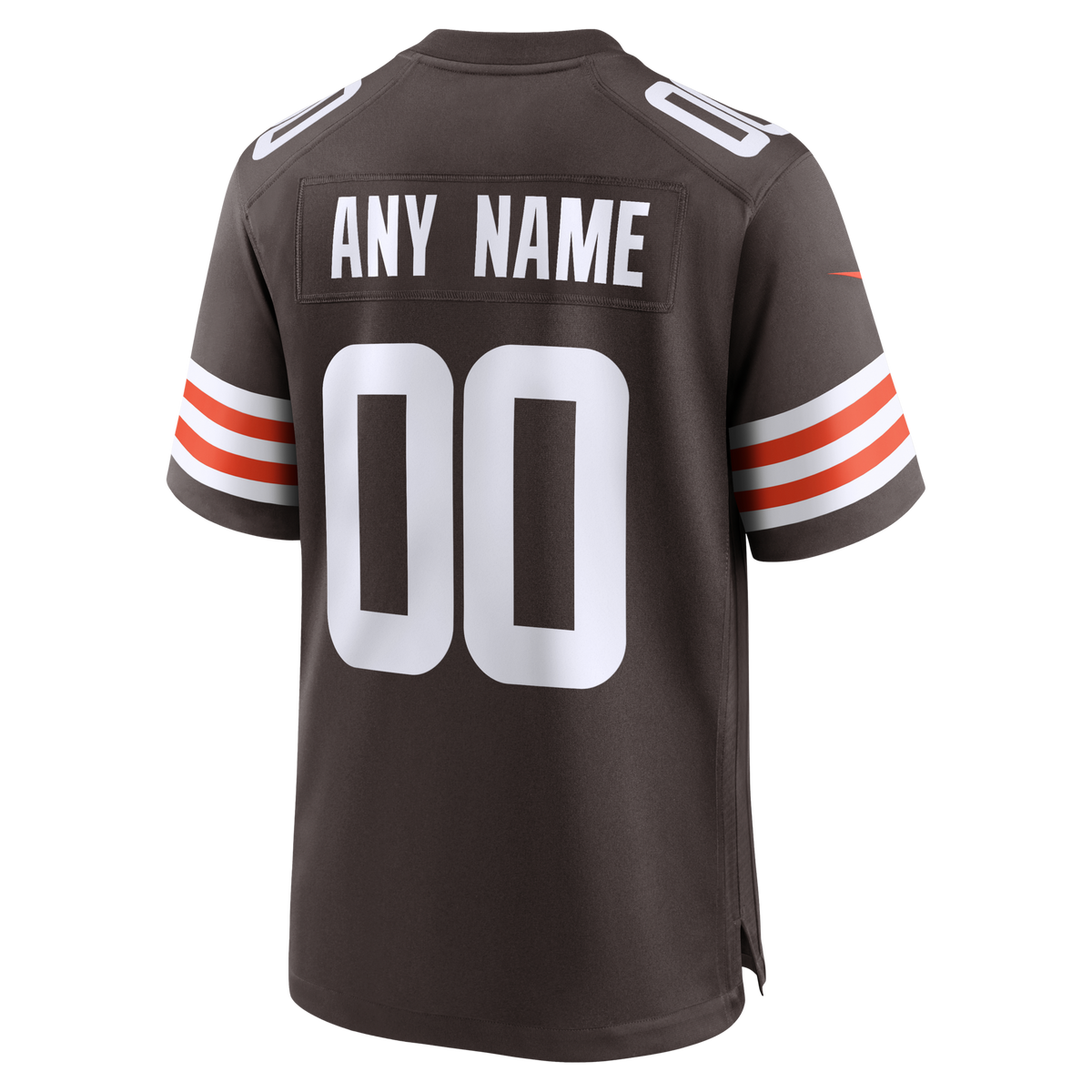 Cleveland Browns Brown Custom Game Football Jersey