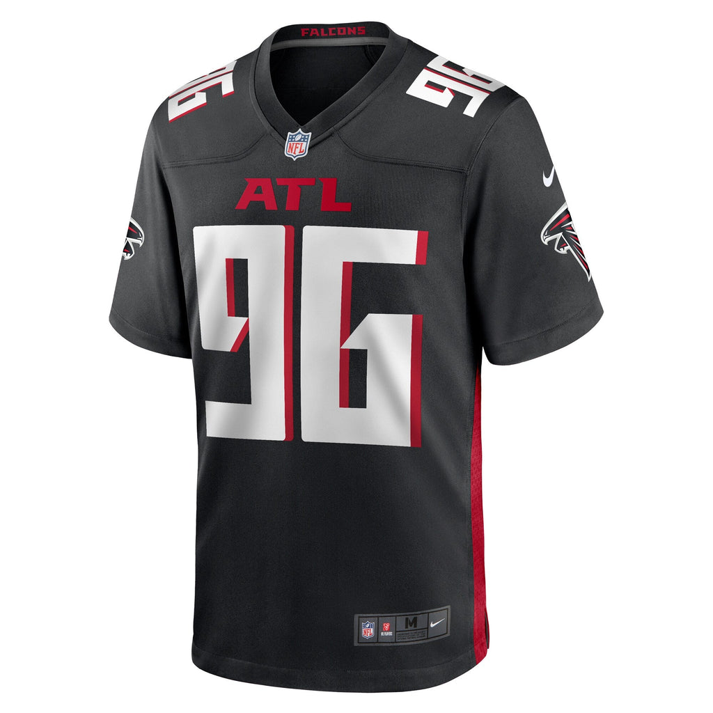 Atlanta Falcons Zach Harrison Black Team Game Football Jersey