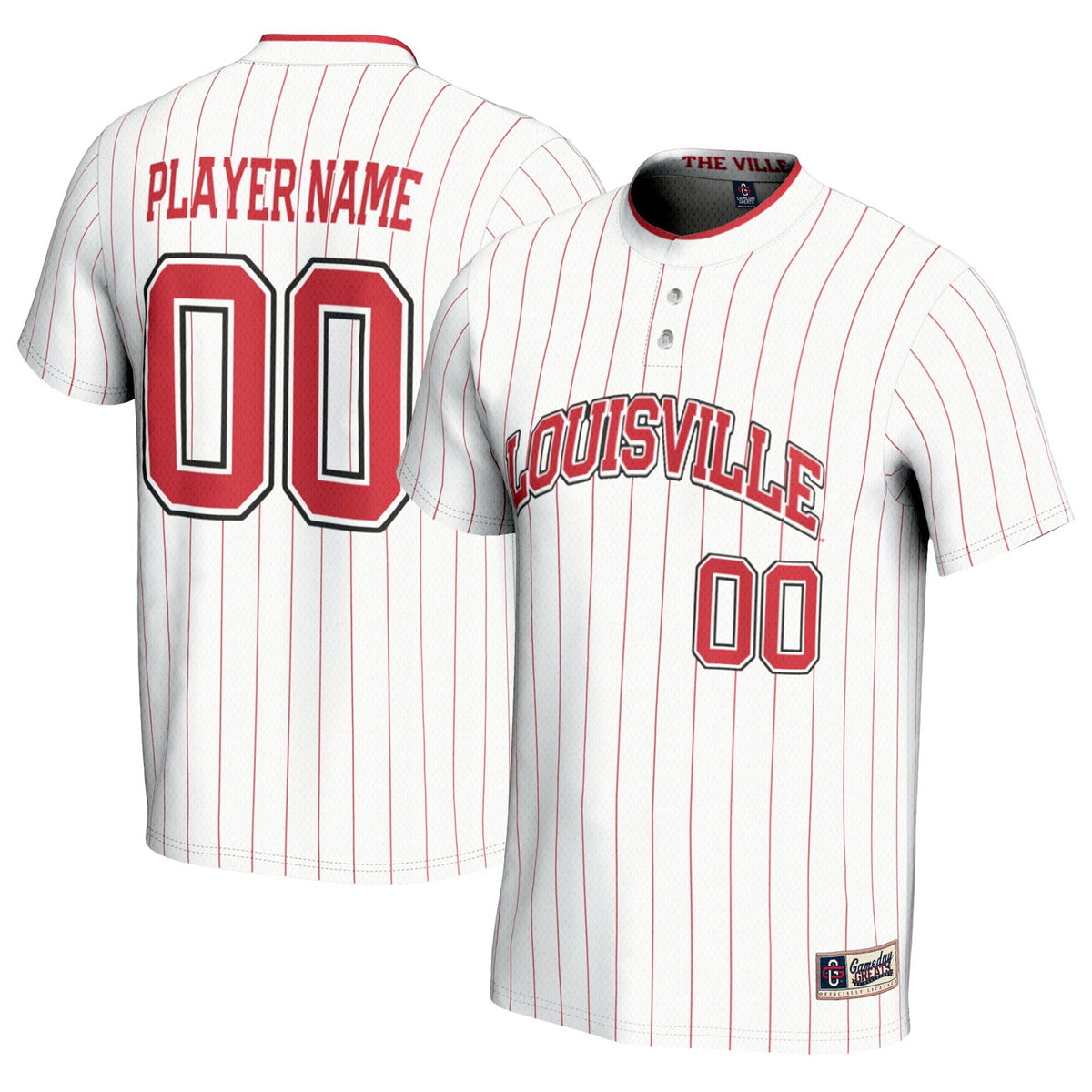 Louisville Cardinals NIL Pick-A-Player Lightweight Softball Jersey - White