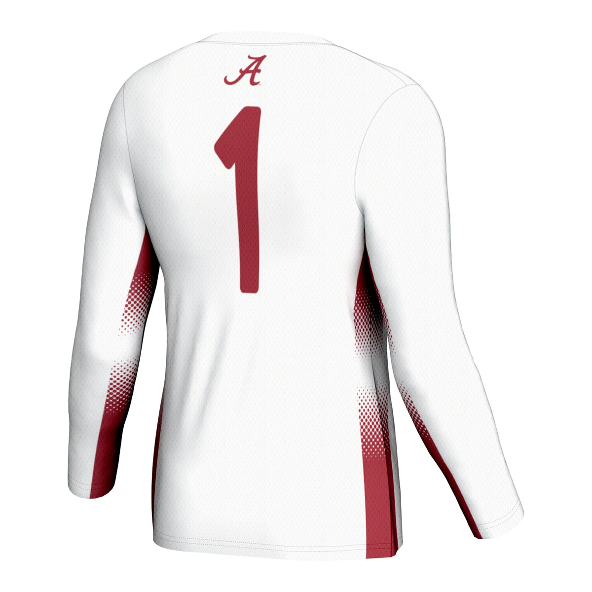 #1 Alabama Crimson Tide Lightweight Volleyball Jersey – White