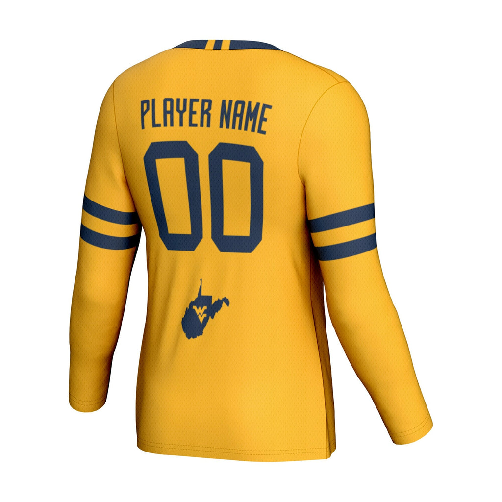 West Virginia Mountaineers NIL Pick-A-Player Lightweight Volleyball Jersey - Gold