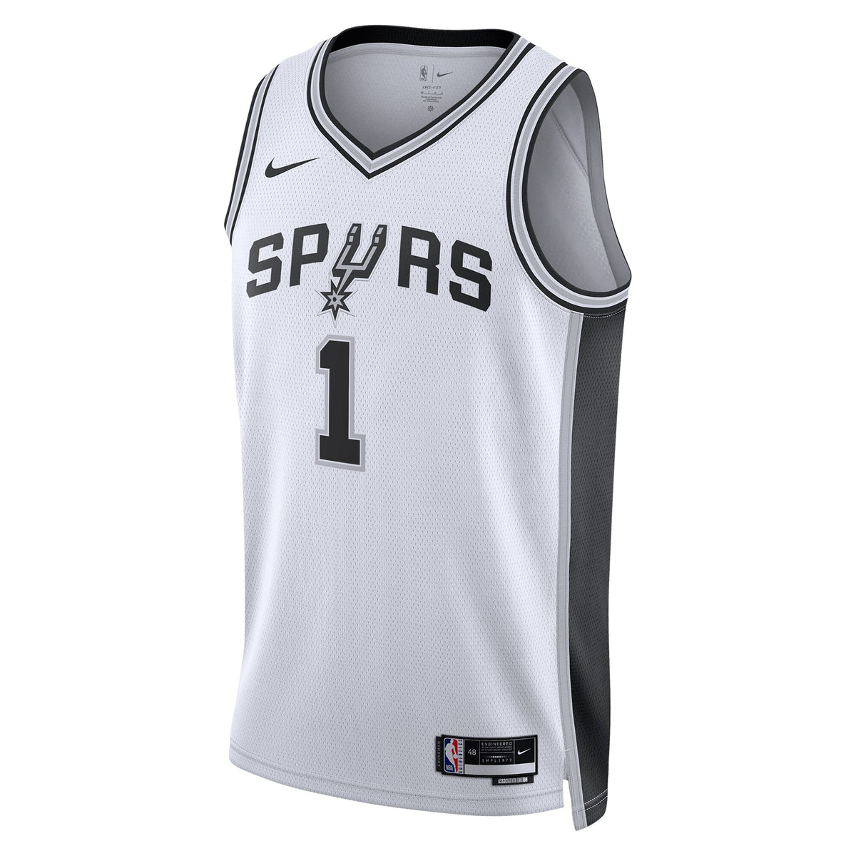 San Antonio Spurs Association Edition Swingman Jersey - White - Victor Wembanyama