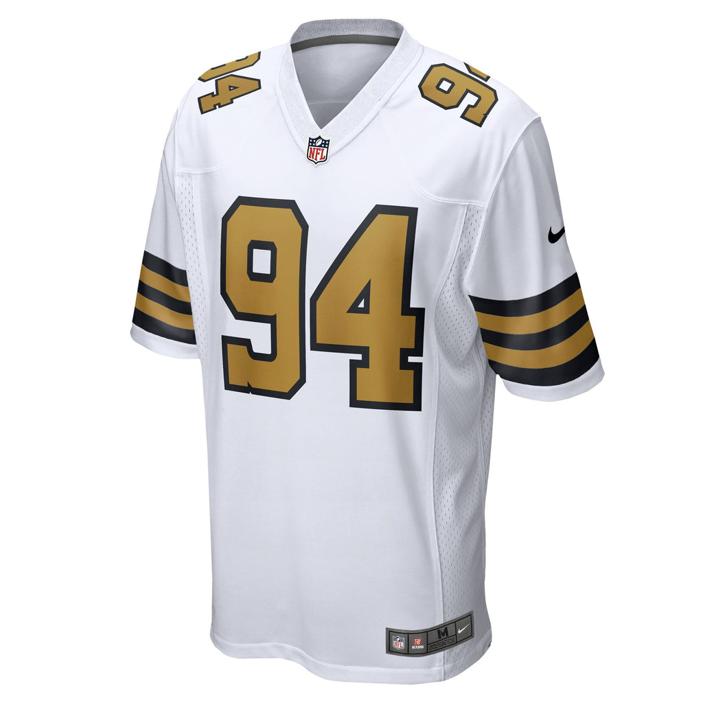 New Orleans Saints Cameron Jordan White Alternate Game Football Jersey