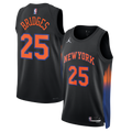 New York Knicks Statement Edition Jersey - Black - Mikal Bridges