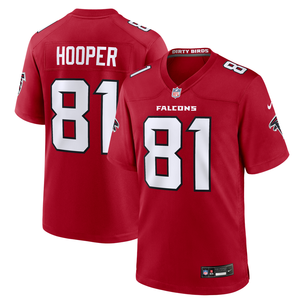 Atlanta Falcons Austin Hooper Red Team Game Football Jersey