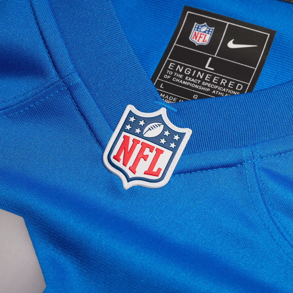 Detroit Lions Blue Alternate Custom Game Football Jersey
