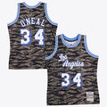 Los Angeles Lakers Shaquille O'Neal 1996 Tiger Camo Swingman Jersey - Camo