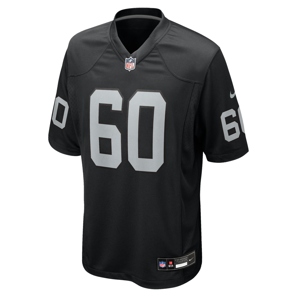 Las Vegas Raiders Charles Grant Black Team Game Football Jersey