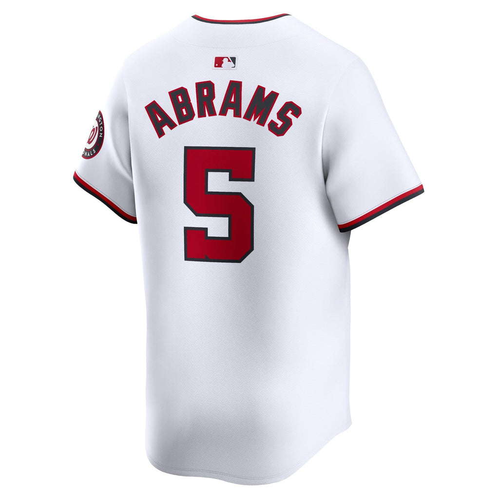 Washington Nationals CJ Abrams White Home Limited Player Baseball Jersey