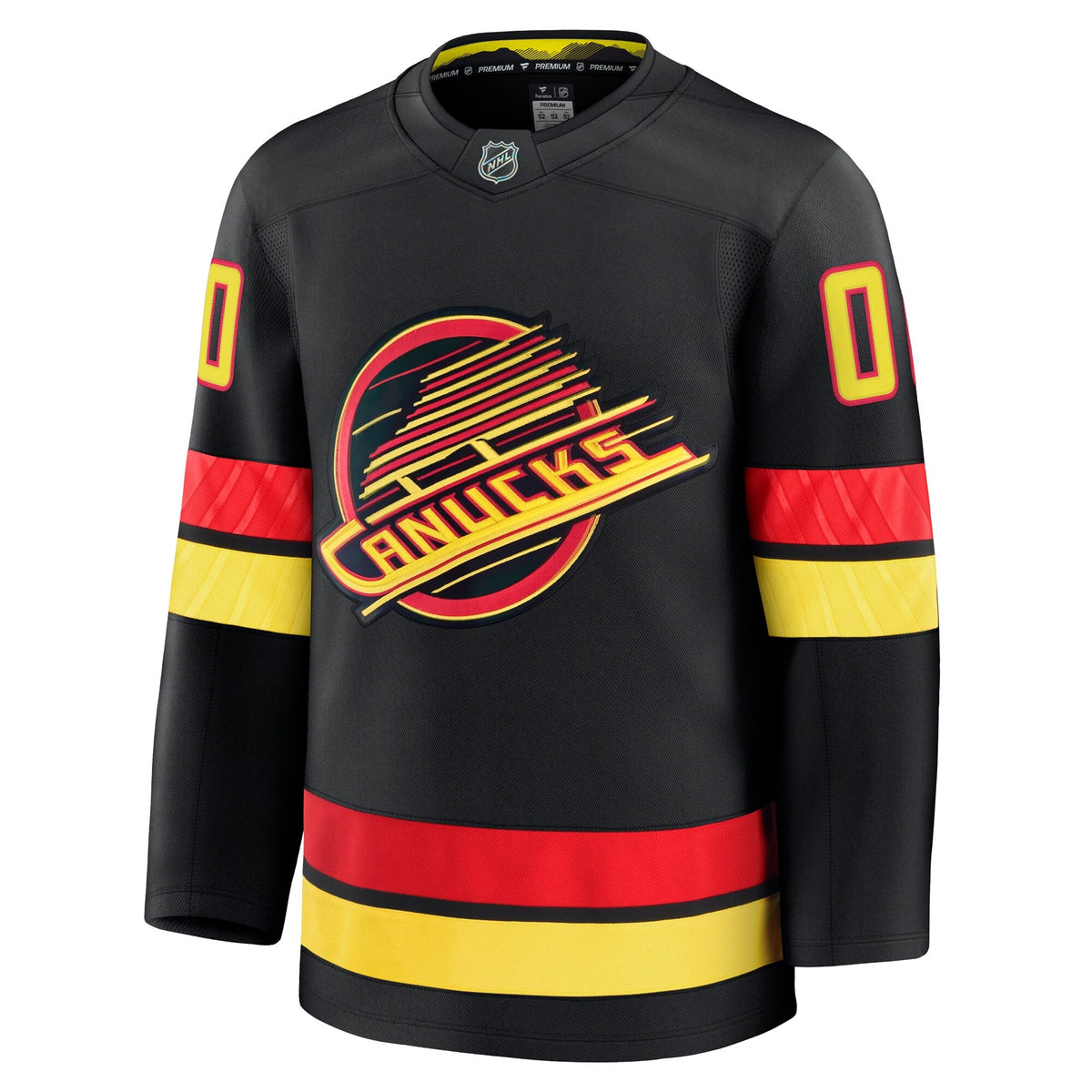 Vancouver Canucks Black Alternate Premium Custom Jersey