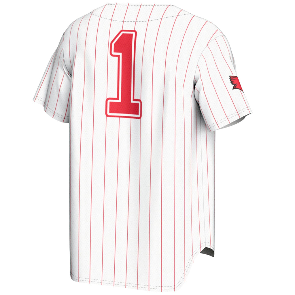 #1 Illinois State Redbirds Lightweight Baseball Jersey - White