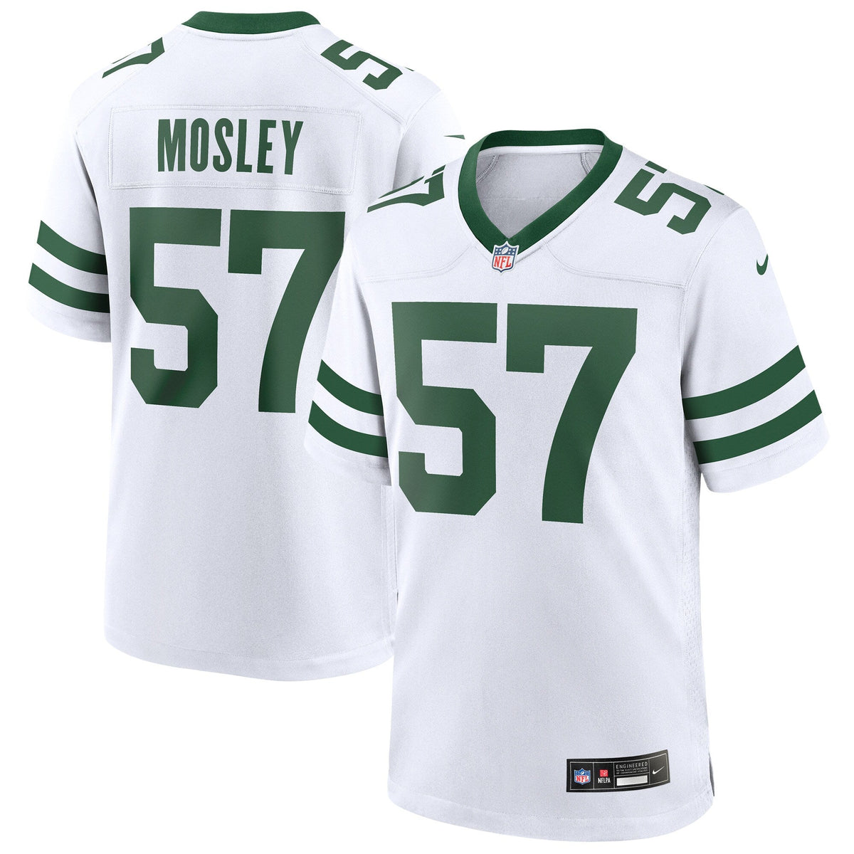 New York Jets C.J. Mosley Legacy White Game Football Jersey