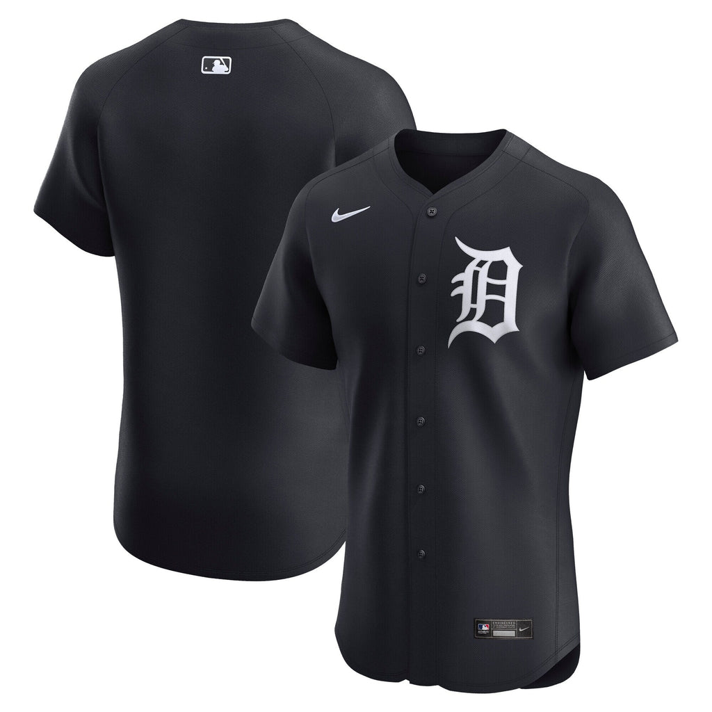 Detroit Tigers Navy Alternate 2 Elite Baseball Jersey