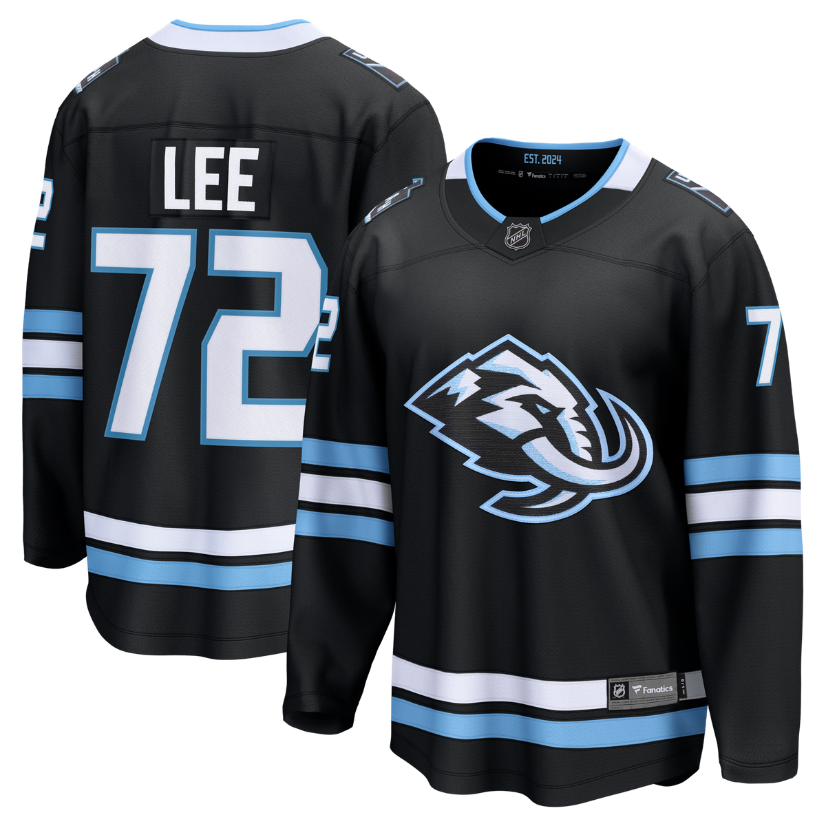 Utah Mammoth Anders Lee Black Home Breakaway Hockey Jersey