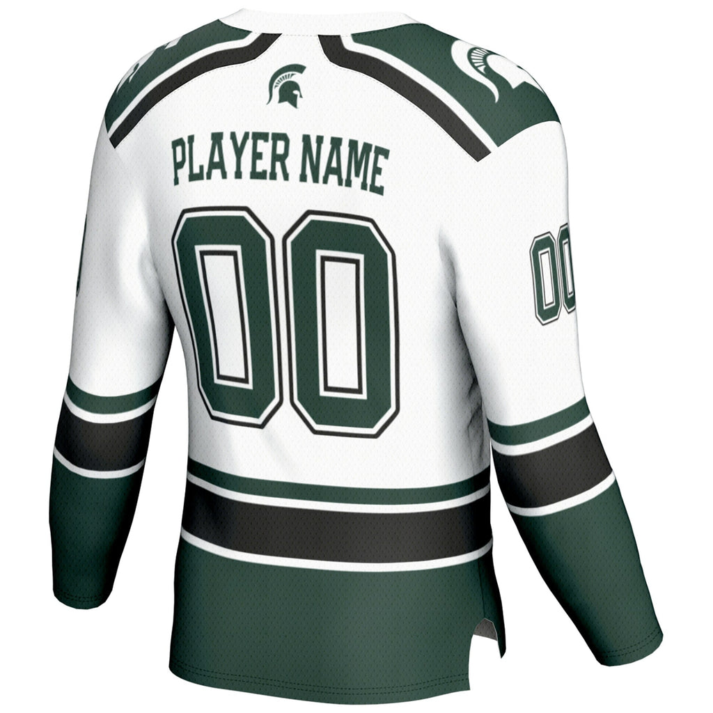 Michigan State Spartans Ice Hockey NIL Pick-A-Player Jersey - White