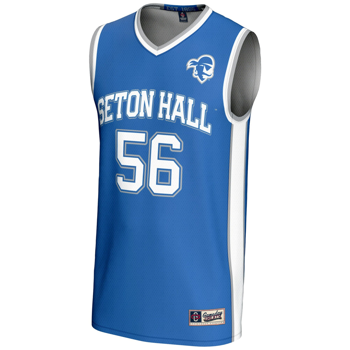 #56 Seton Hall Pirates Lightweight Basketball Jersey - Blue