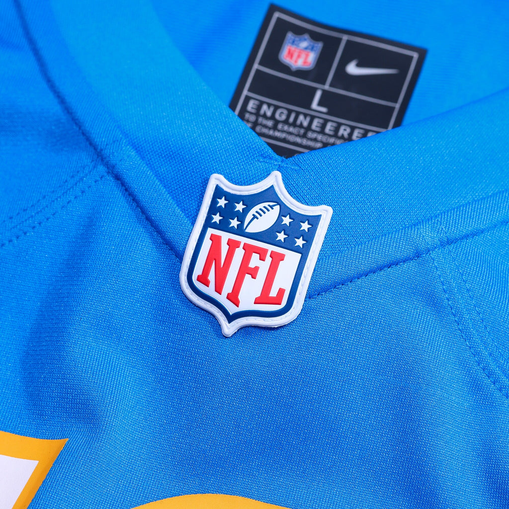 Los Angeles Chargers Akheem Mesidor Powder Blue 2026 NFL Draft First Round Pick No. 22 Team Game Football Jersey
