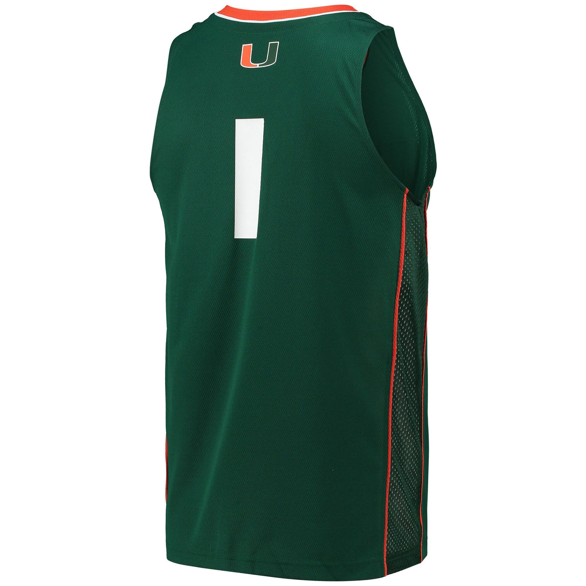 #1 Green Miami Hurricanes Swingman Basketball Jersey