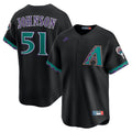 Arizona Diamondbacks Randy Johnson Black Throwback Cooperstown Collection Limited Baseball Jersey