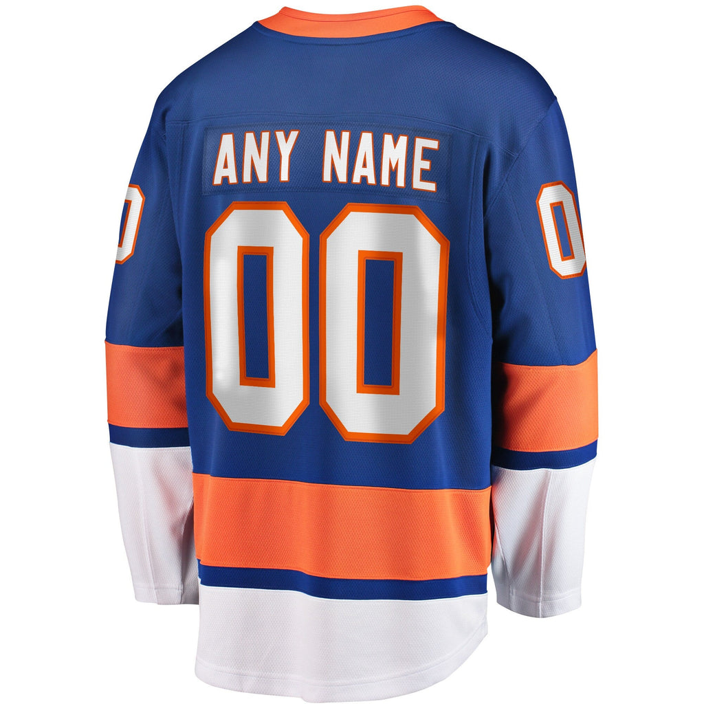 New York Islanders Blue Home Breakaway Custom Hockey Jersey