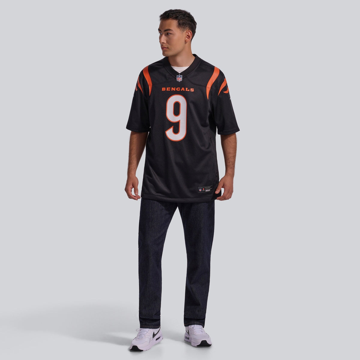 Cincinnati Bengals Joe Burrow Black Player Game Football Jersey