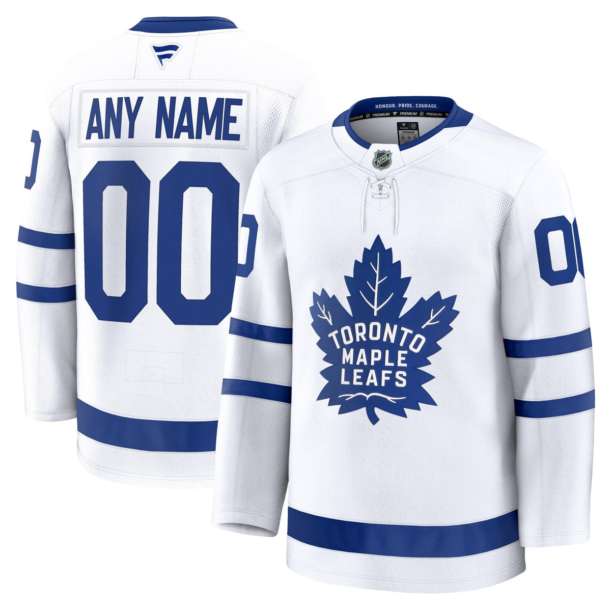 Toronto Maple Leafs White Away Premium Custom Jersey