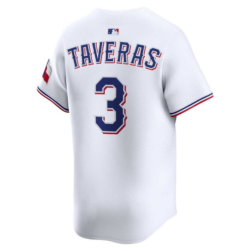 Texas Rangers Leody Taveras White Home Limited Player Baseball Jersey