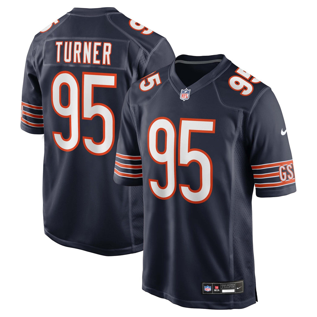 Chicago Bears Shemar Turner Navy Team Game Football Jersey