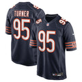 Chicago Bears Shemar Turner Navy Team Game Football Jersey