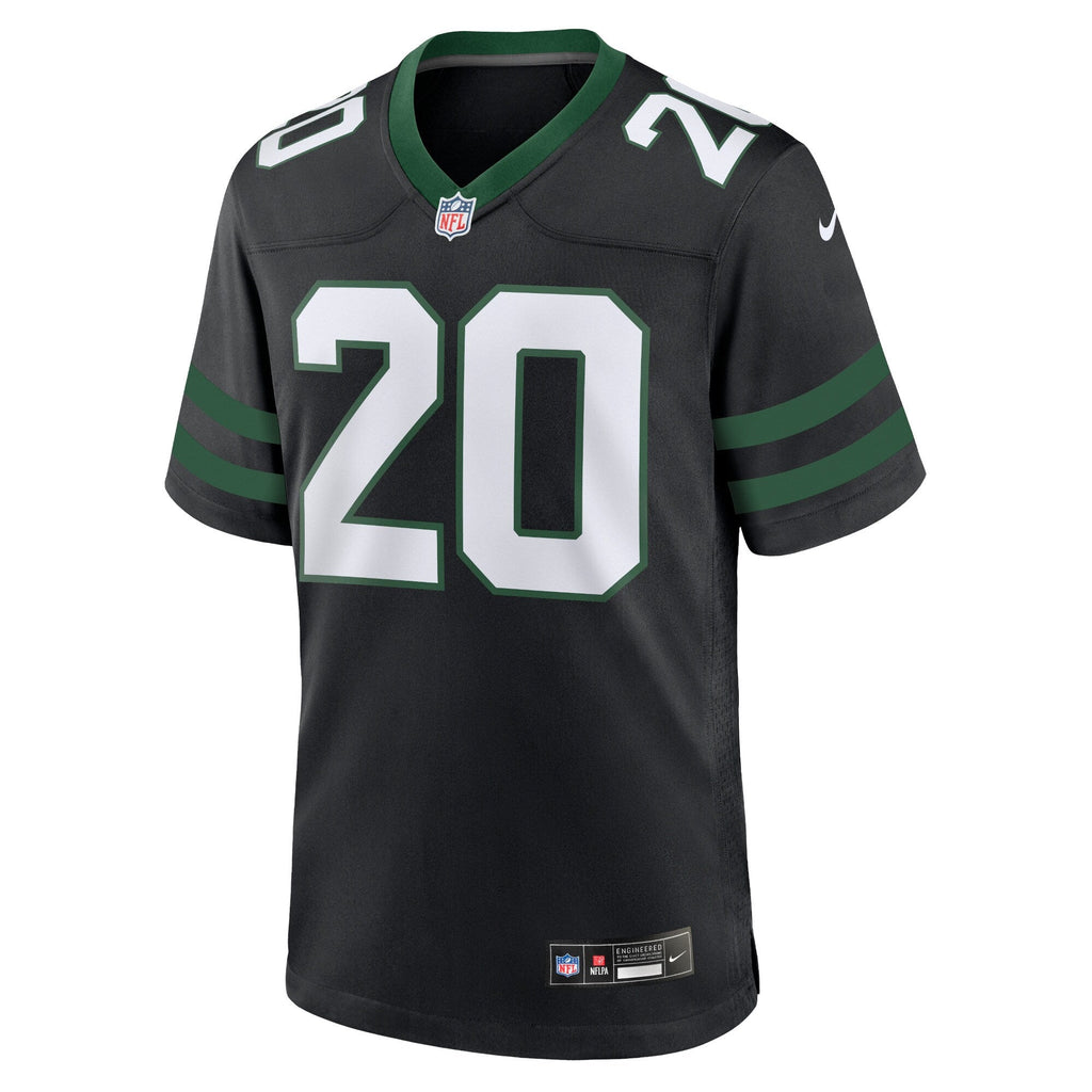 New York Jets Breece Hall Legacy Black Alternate Game Football Jersey