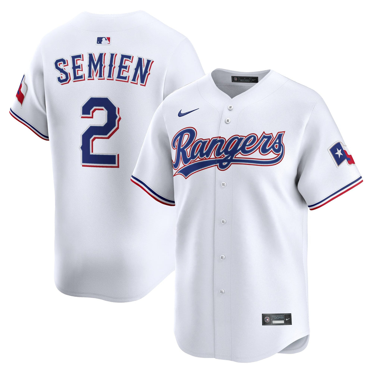 Texas Rangers Marcus Semien White Home Limited Player Baseball Jersey
