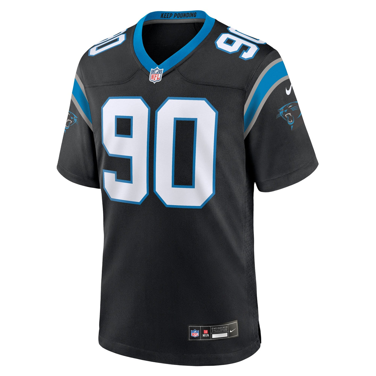 Carolina Panthers Julius Peppers Black Retired Player Game Football Jersey