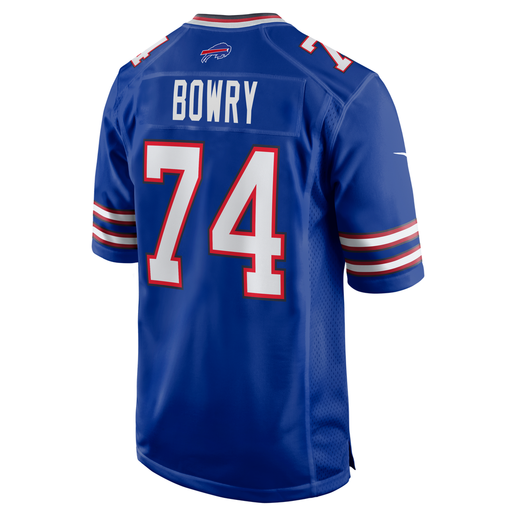 Buffalo Bills Jude Bowry Royal Team Game Football Jersey