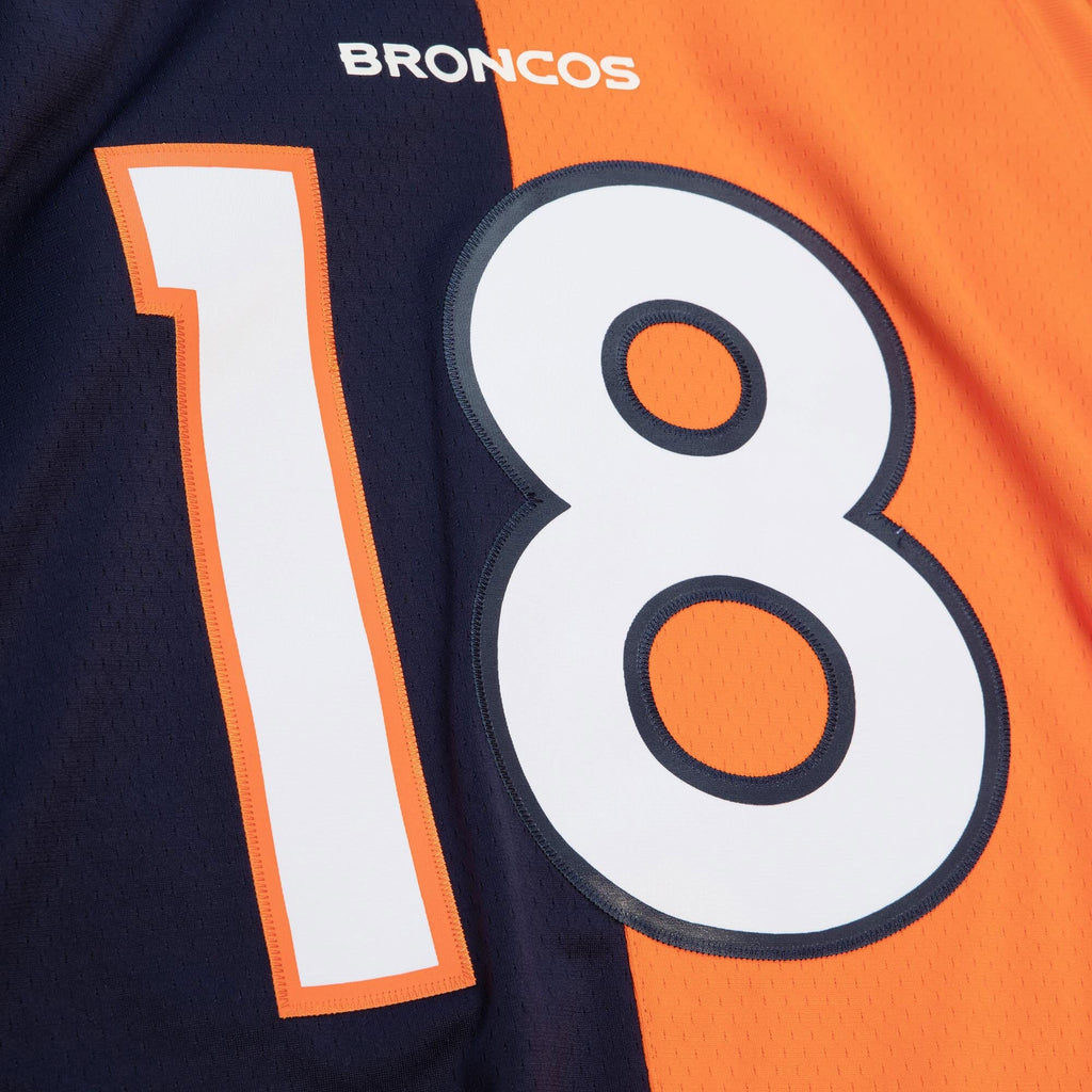 Denver Broncos Peyton Manning Navy/Orange 2015 Split Legacy Replica Football Jersey