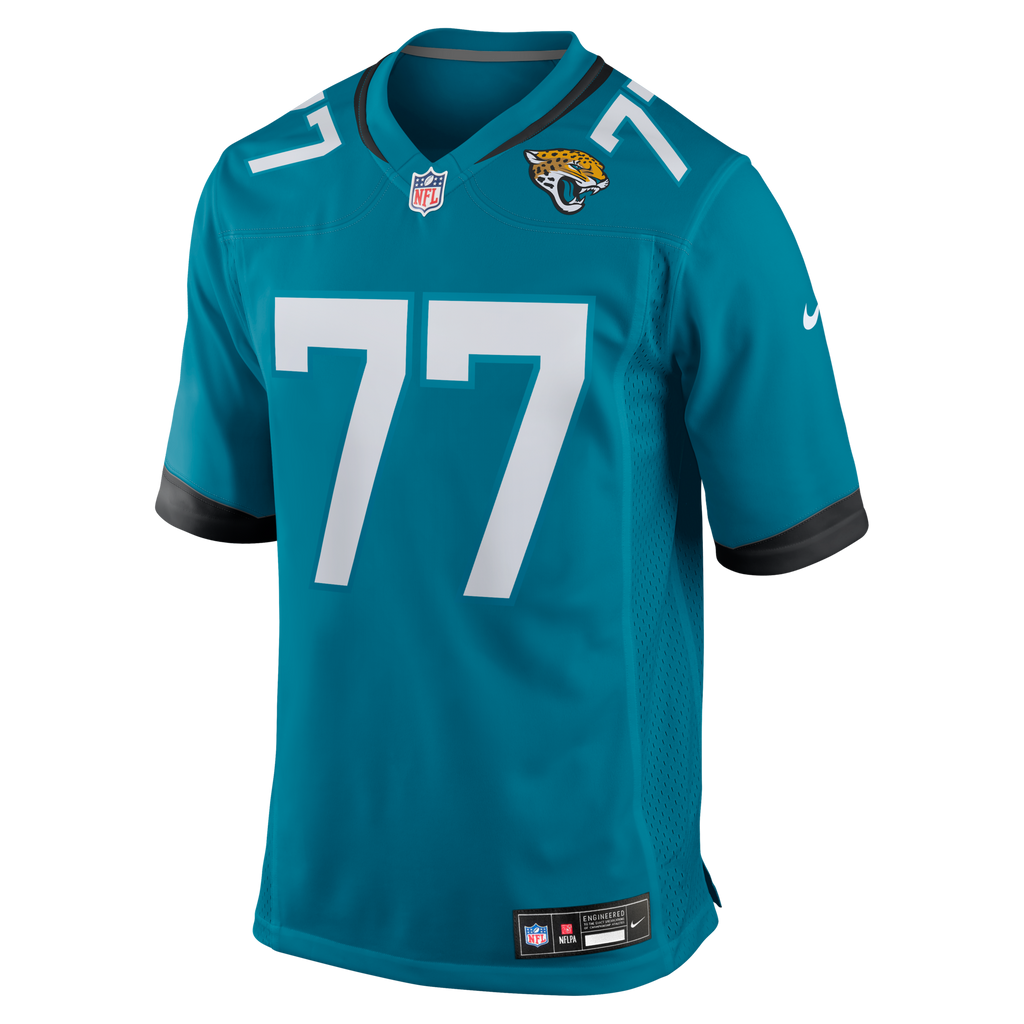 Jacksonville Jaguars Anton Harrison Teal Game Football Jersey