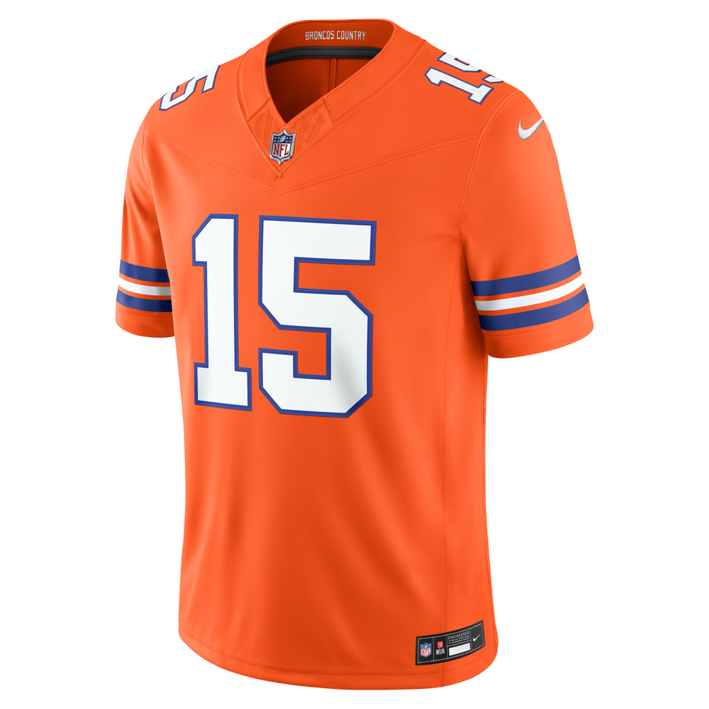 Denver Broncos Nik Bonitto Orange Alternate Mile High Collection 1977 Throwback Vapor F.U.S.E. Stitched Limited Football Jersey
