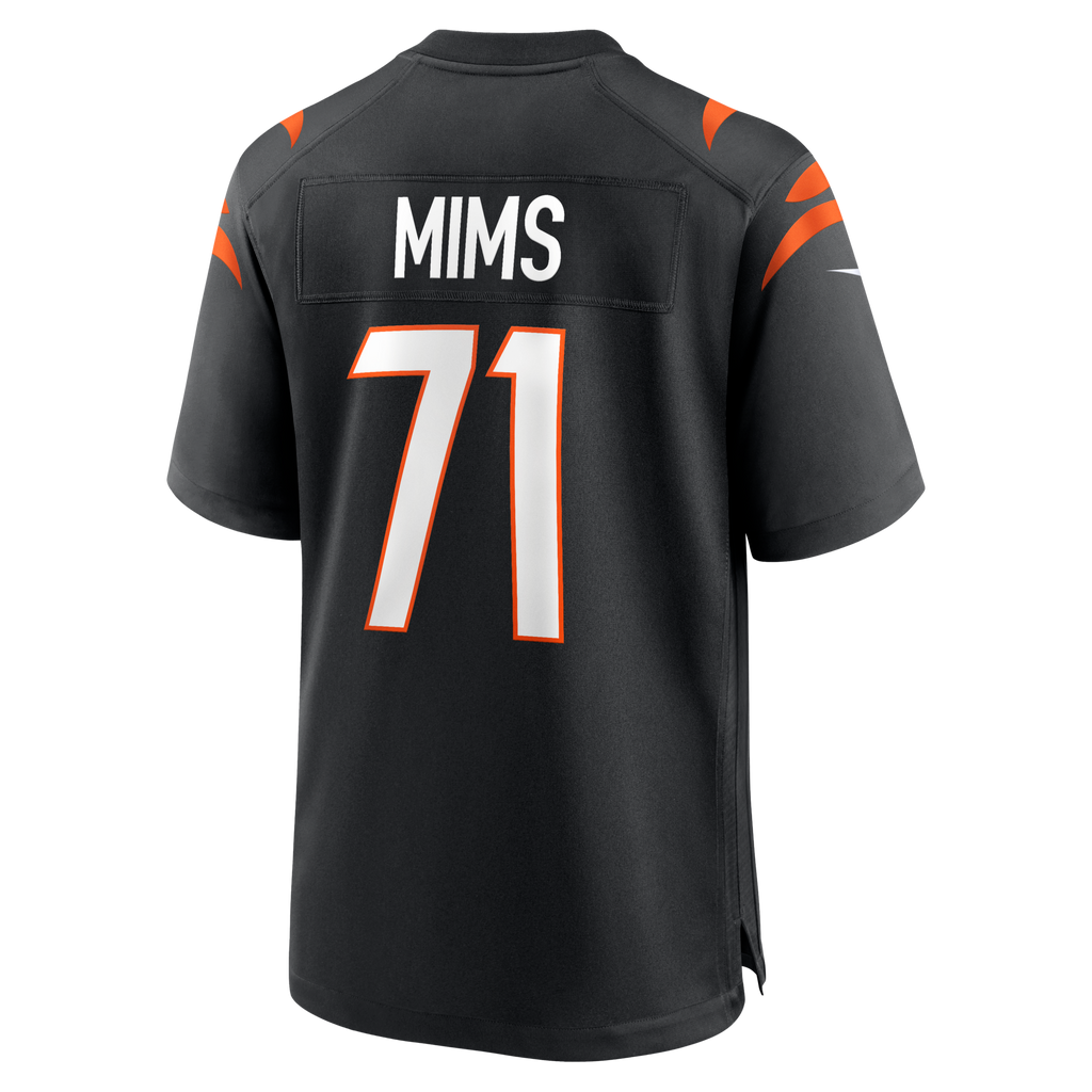 Cincinnati Bengals Amarius Mims Black Player Game Football Jersey