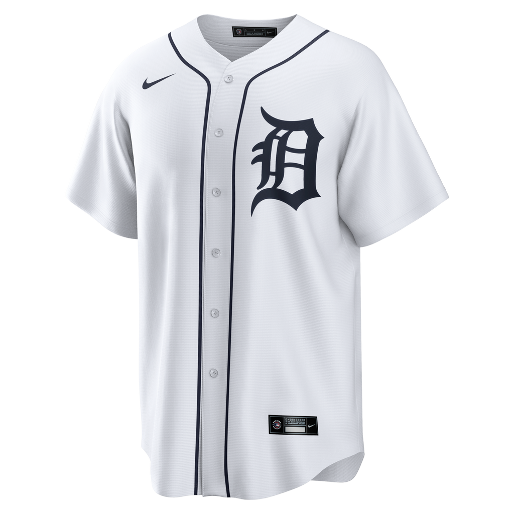 Detroit Tigers Justin Verlander White Home Replica Baseball Jersey