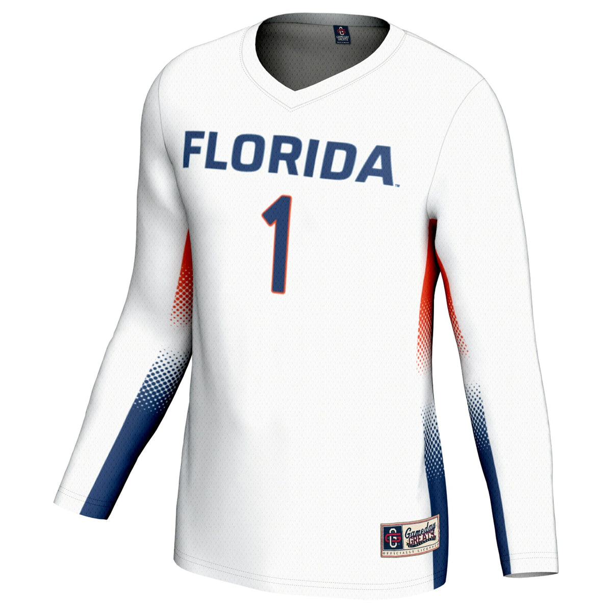 #1 Florida Gators Lightweight Volleyball Jersey - White