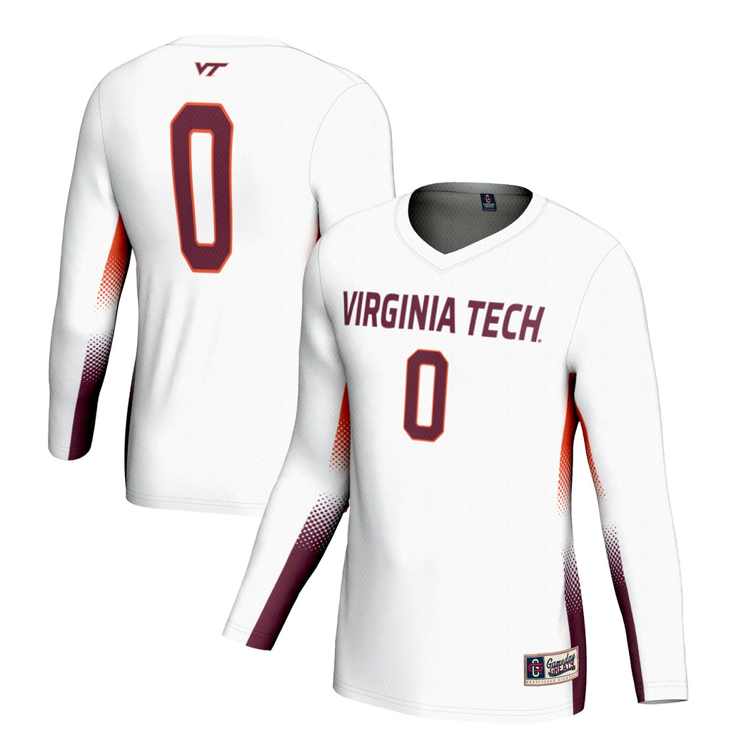 #0 Virginia Tech Hokies Lightweight Volleyball Jersey - White
