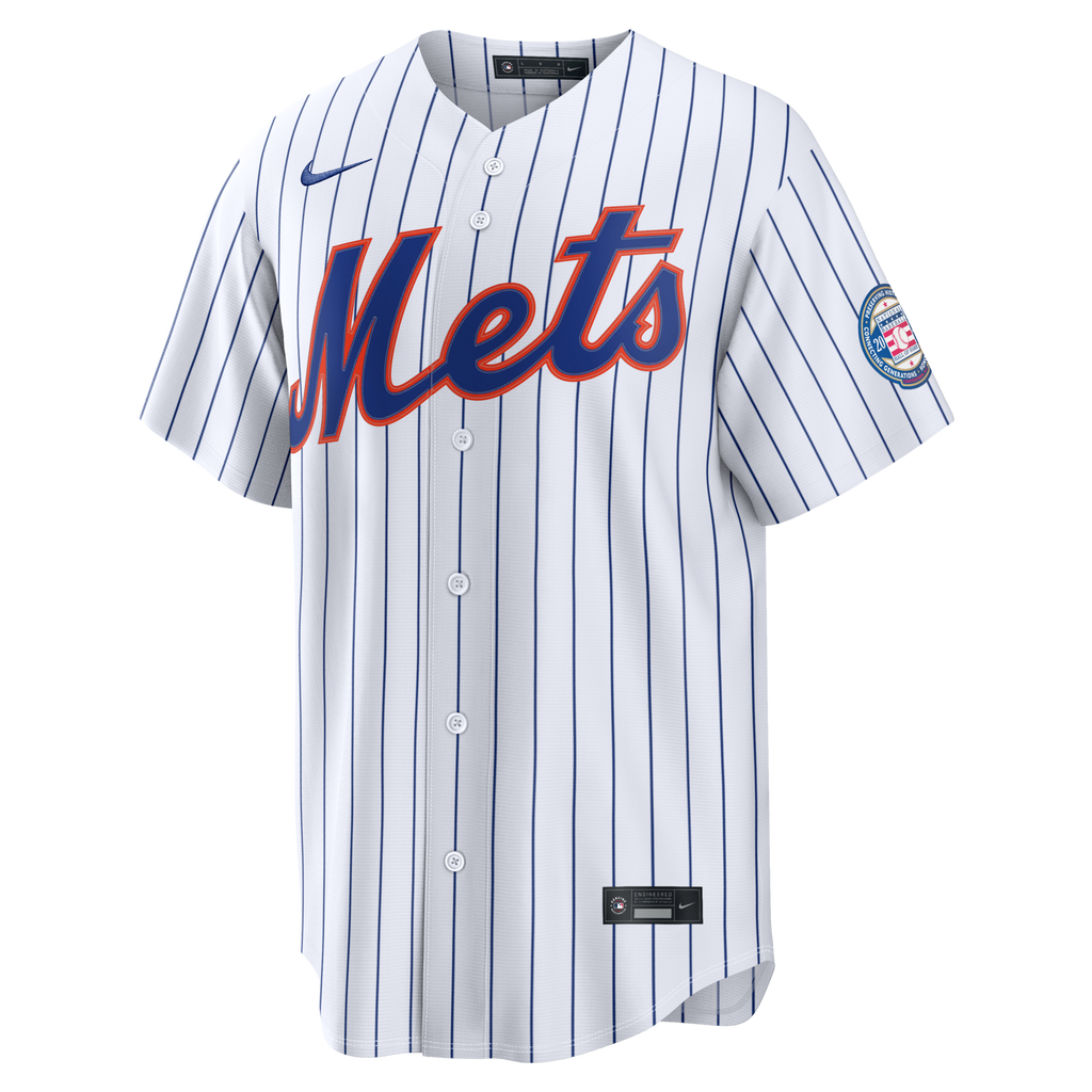 New York Mets Carlos Beltran White Home Replica 2026 Hall of Fame Patch Baseball Jersey